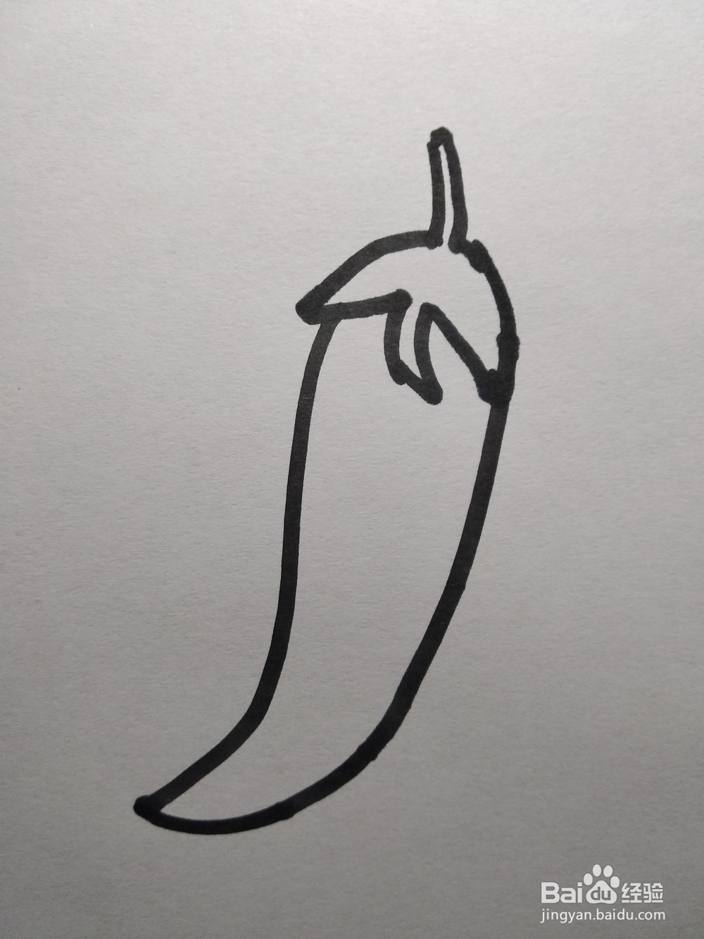 辣椒的简笔画怎么画