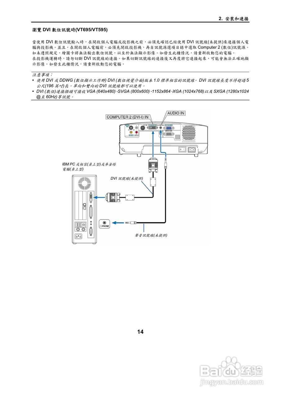 NEC VT695型投影机用户手册.:[3]