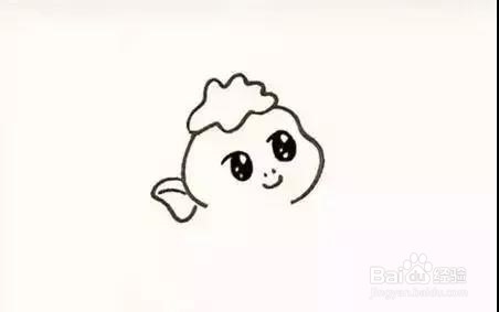 萌萌哒胡巴简笔画