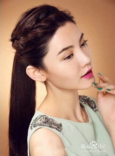 淑女无刘海编发教程图解