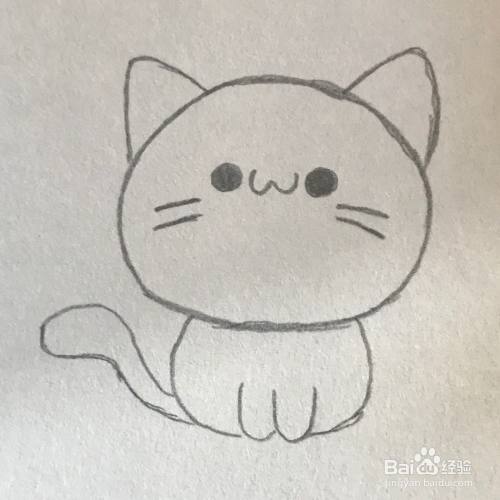 【简笔画教程】可爱猫咪