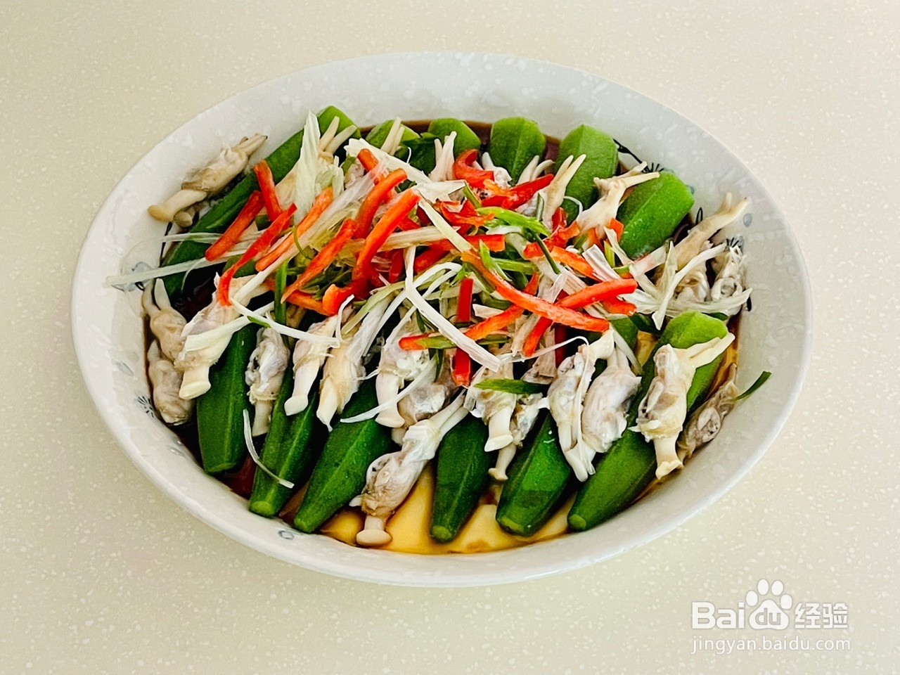 秋葵蛏子水蒸蛋怎么做