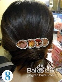 一分钟女人味优雅盘发造型搭配发夹发饰