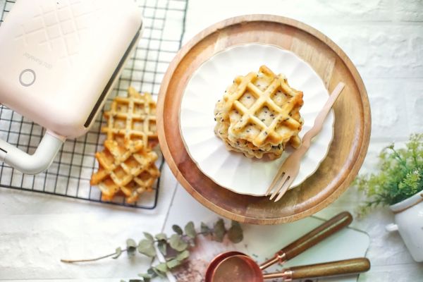 香草芝麻华夫饼