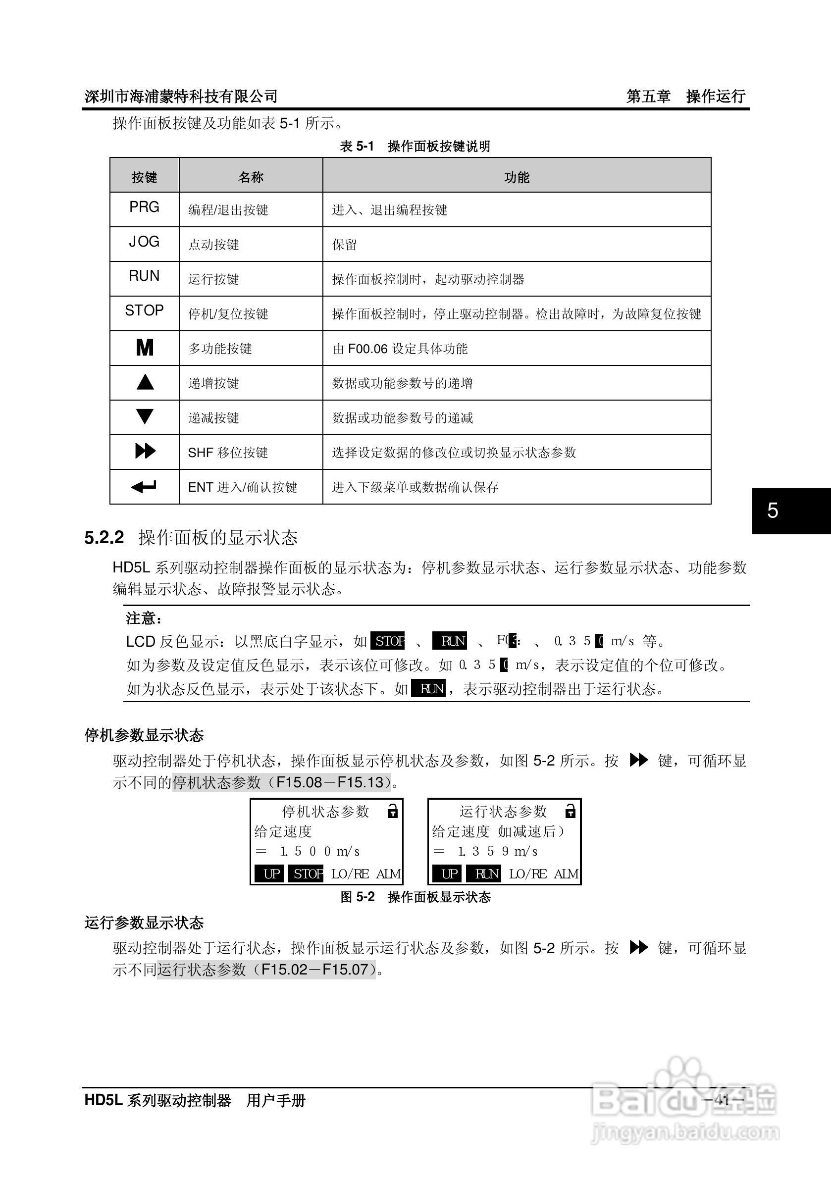 海浦蒙特HD5L-4T045电梯专用驱动控制器用户手册:[5]
