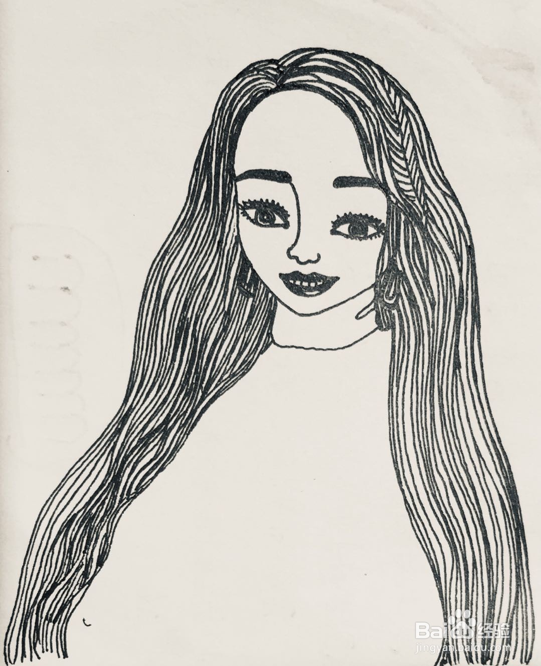 插画教程之花园里的女孩