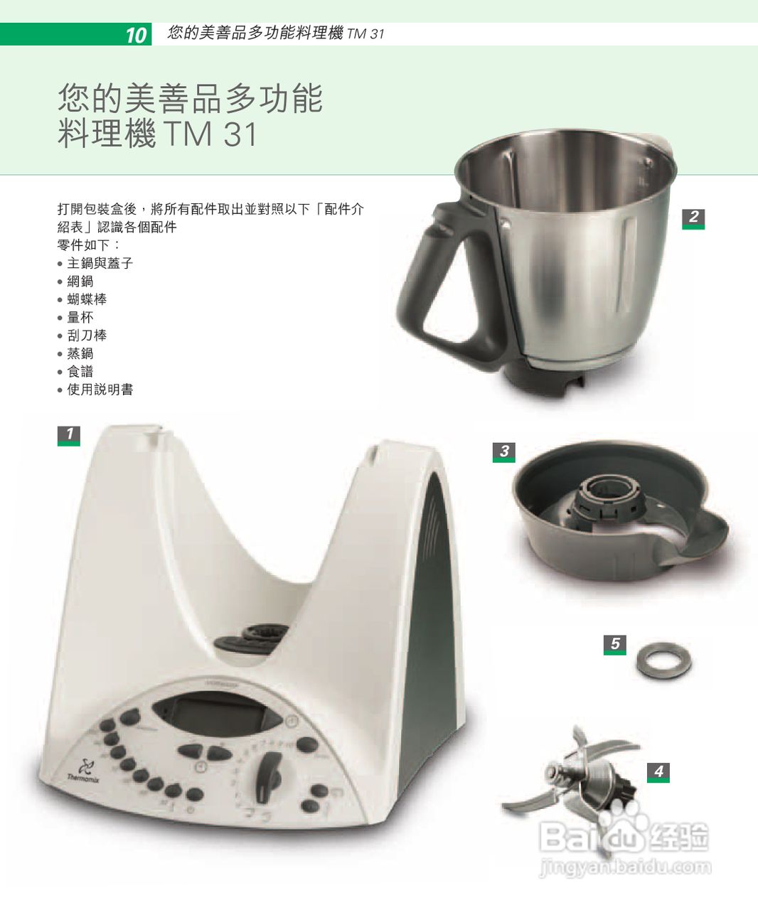 美善品tm 31多功能料理機使用手冊:[1]