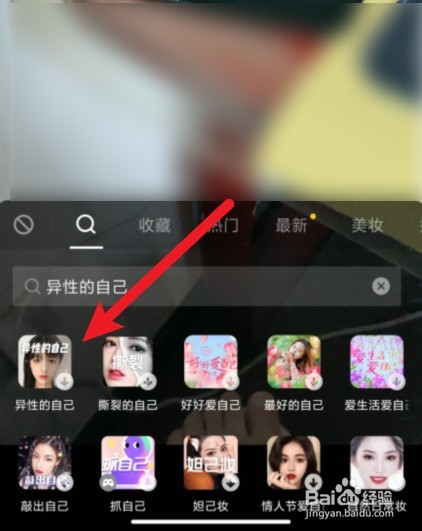 抖音异性的自己特效在哪里