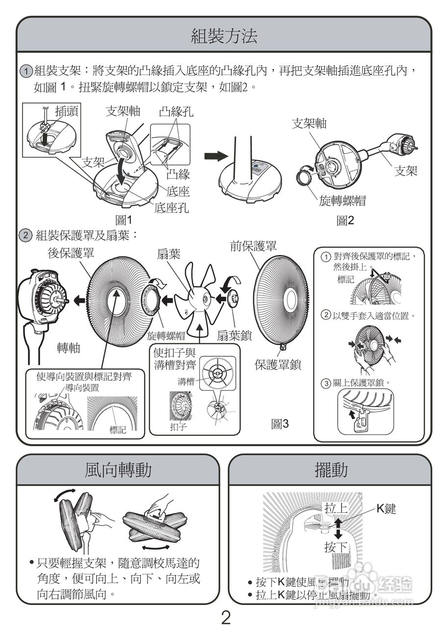 Mitsubishi三菱R30-HRN电风扇说明书