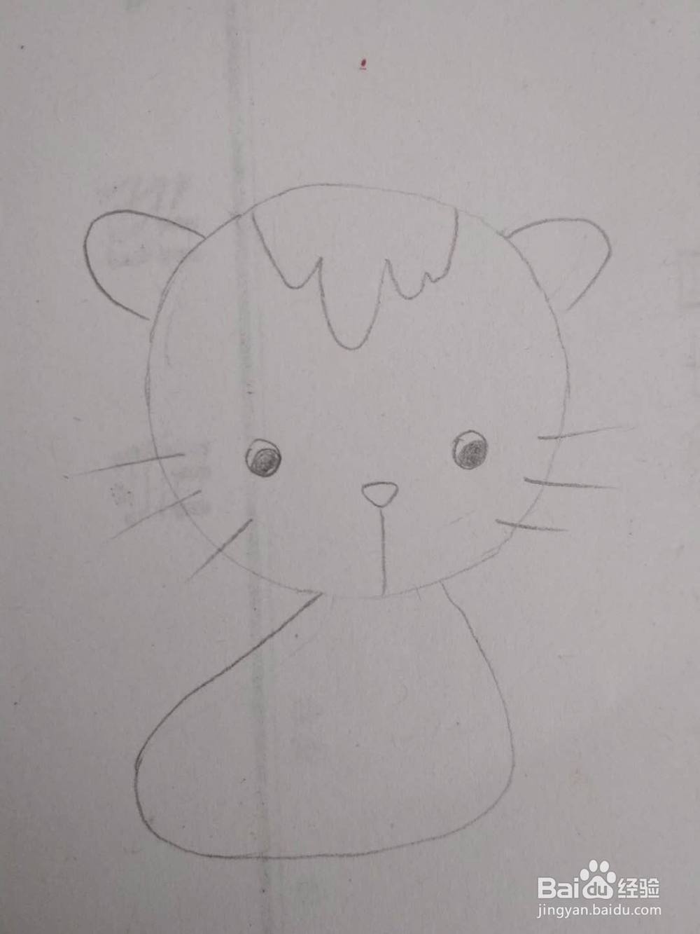 多妈简笔画小动物一只简单的小猫