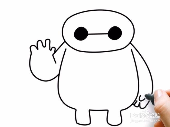 呆萌大白怎么画？