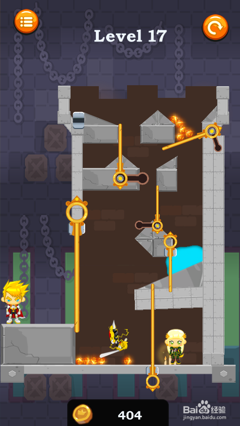 如何通过Caio Hero Rescue的Level 17？