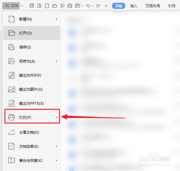 wps如何指定页码打印