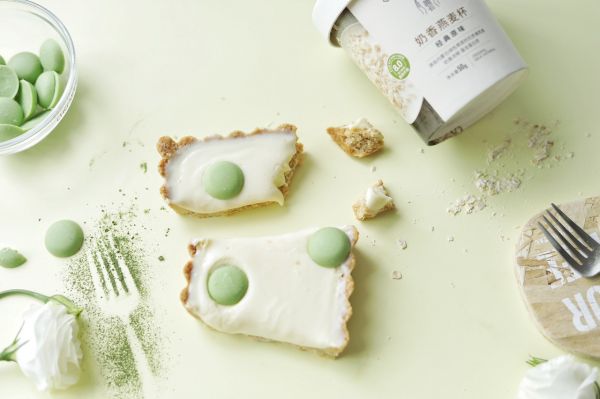 抹茶白巧克力燕麦派