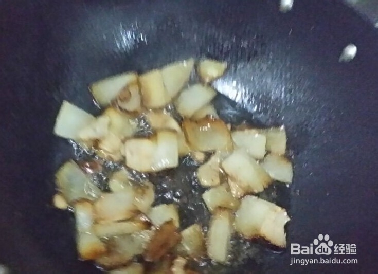 蒜台炒腊肉做法