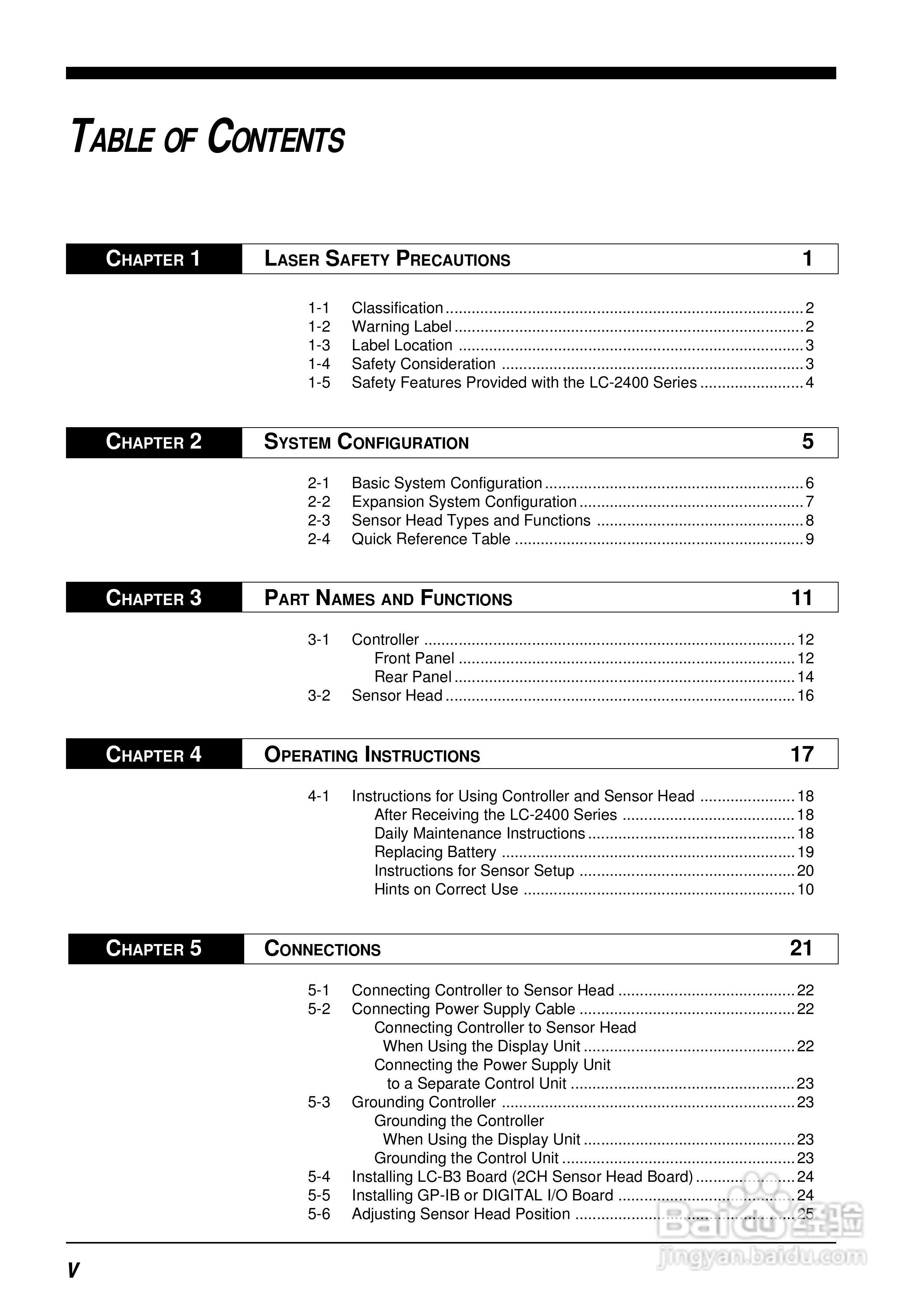 基恩士LC 系列類比感測器控制器说明书:[1]