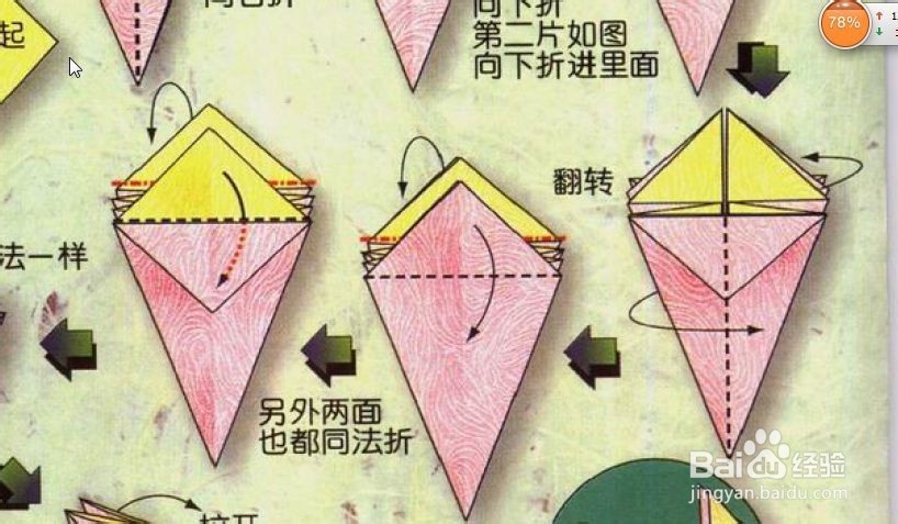 花卉折纸系列[3]康乃馨