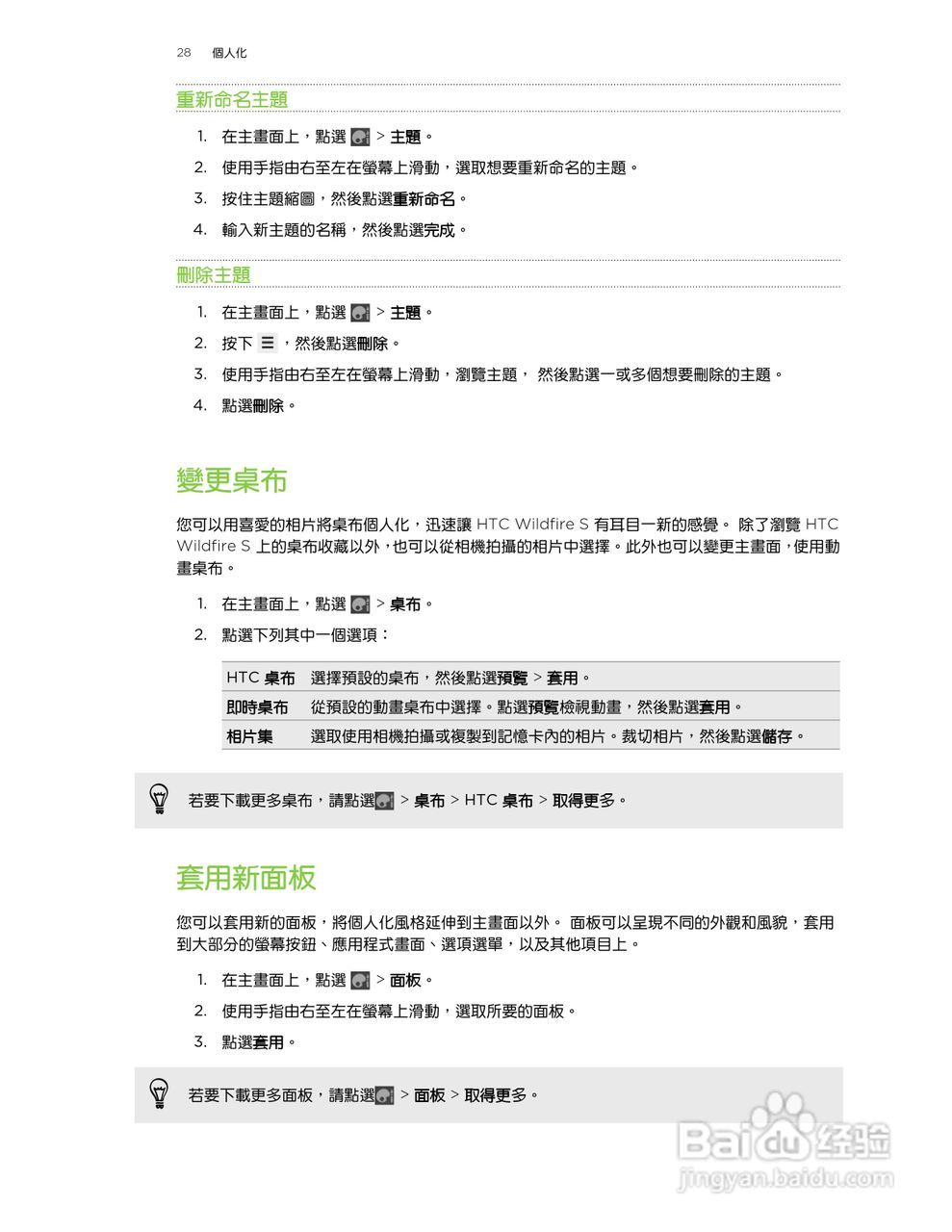 多普达 HTC Wildfire S A515c手机使用说明书:[3]