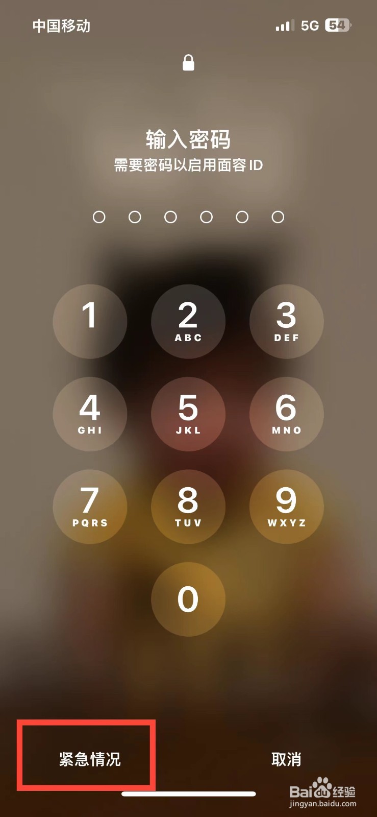 iPhone14锁屏了如何查看紧急联系人