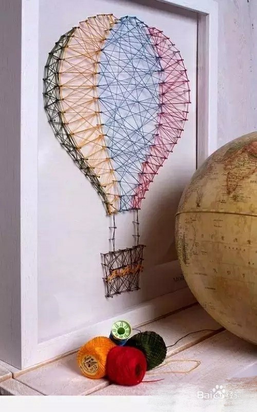 毛线手工，创意装饰画