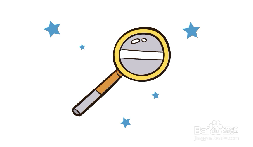 怎样在illustrator中绘制放大镜小图标