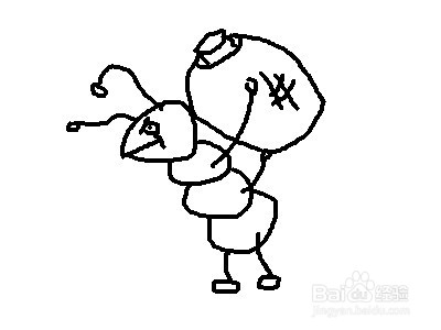 简笔画系列-怎样画蚂蚁