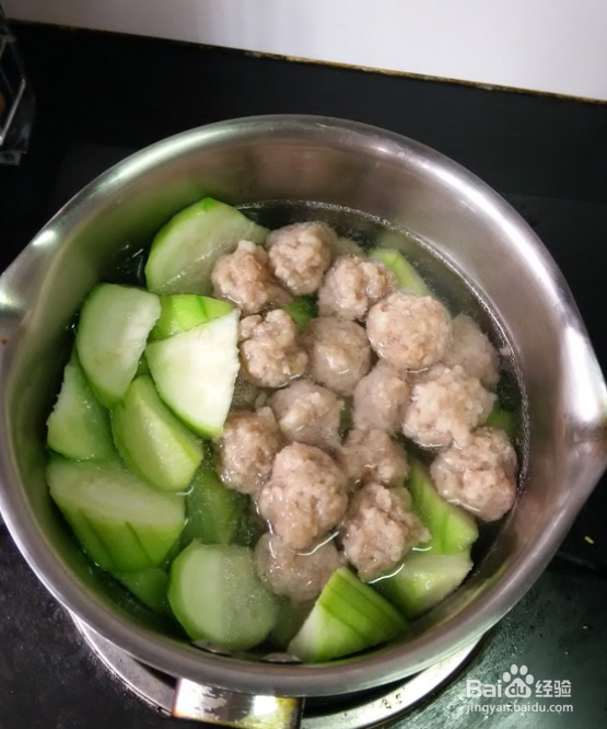 丝瓜肉丸汤的做法