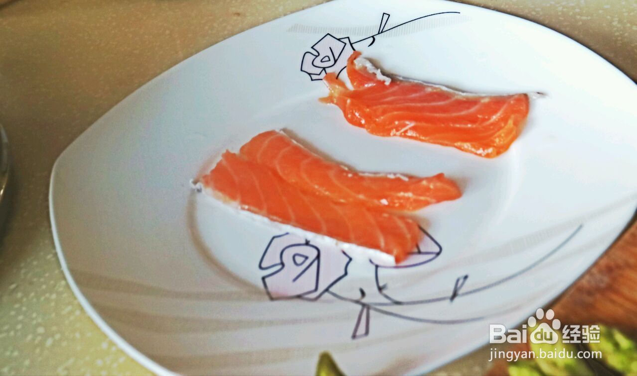 金针菇三文鱼卷的做法