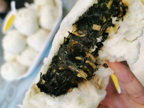 碱蓬菜发面包子