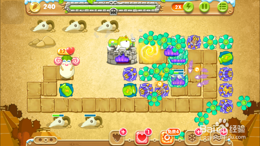 保卫萝卜2极地75关 七十五 图文攻略