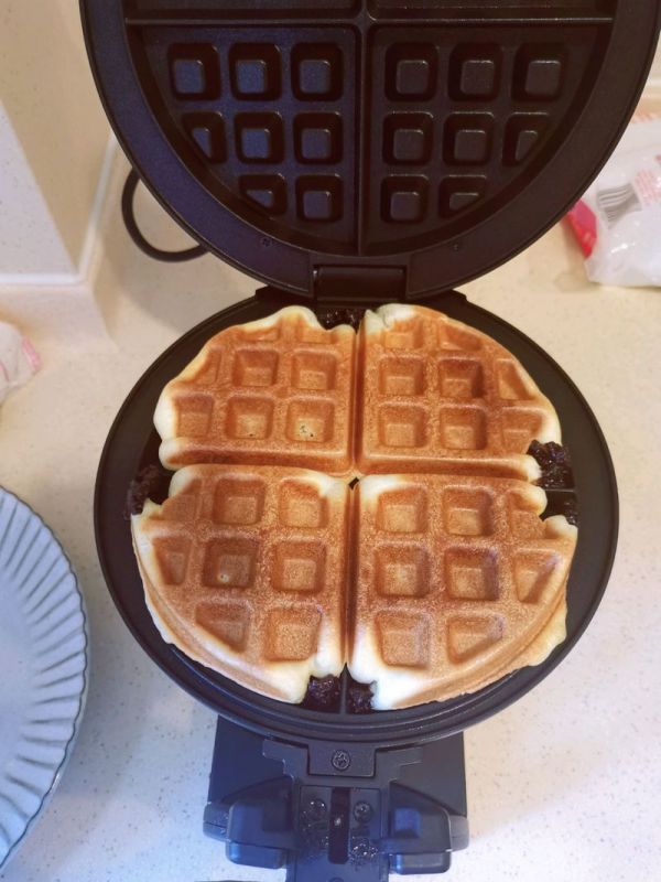 酵母版紫米华夫饼