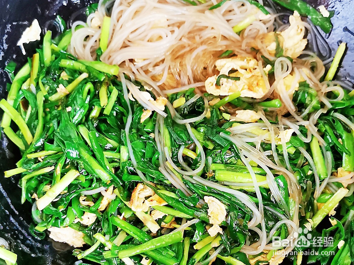 韭菜鸡蛋炒粉丝