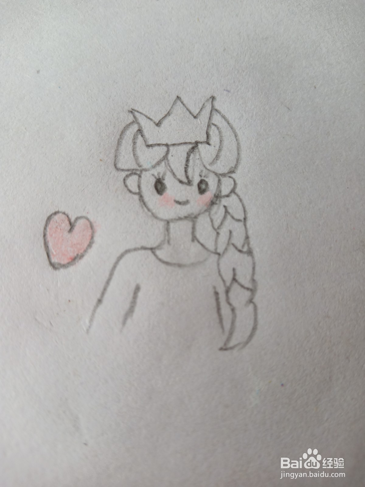 艾莎公主简笔画