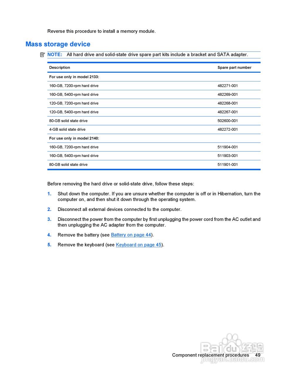 惠普(康柏) HP Mini 2140 Notebook PC笔记本电脑说明:[6]