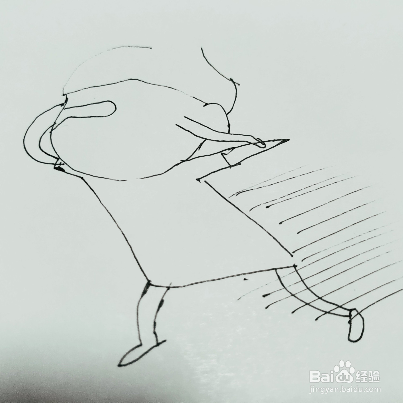 如何来画一位伤心的卡通妈妈简笔画呢