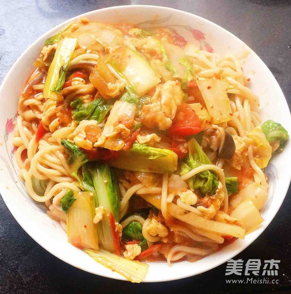 家常素炒面的做法