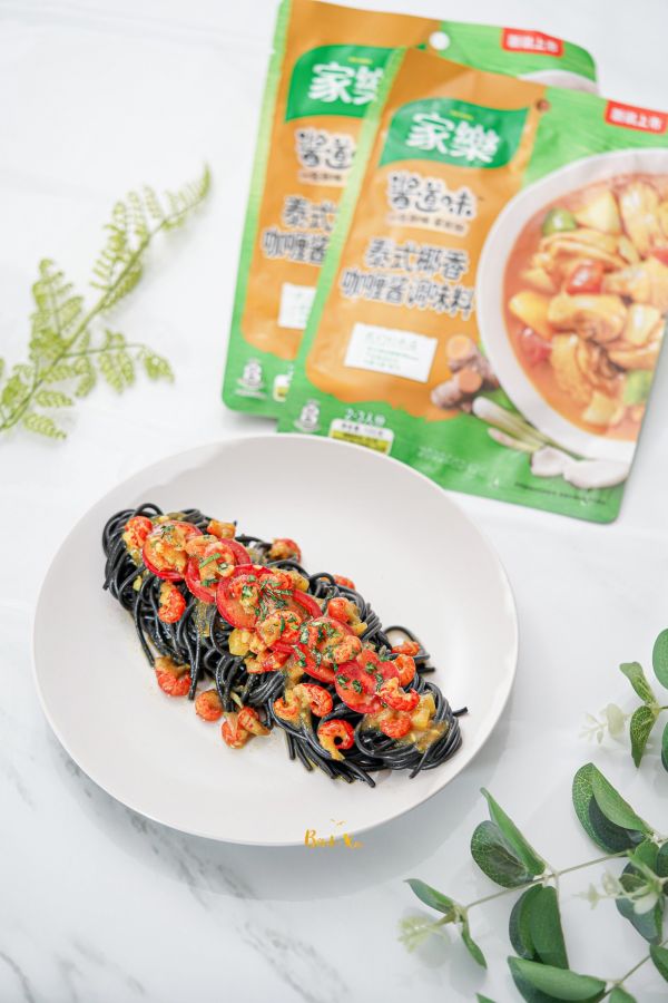 泰式咖喱小龙虾仁盖面