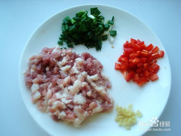肉末蒸丝瓜的制作方法