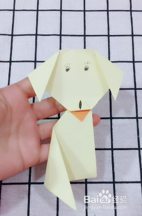 剪纸折纸手工小制作小哈巴狗的做法