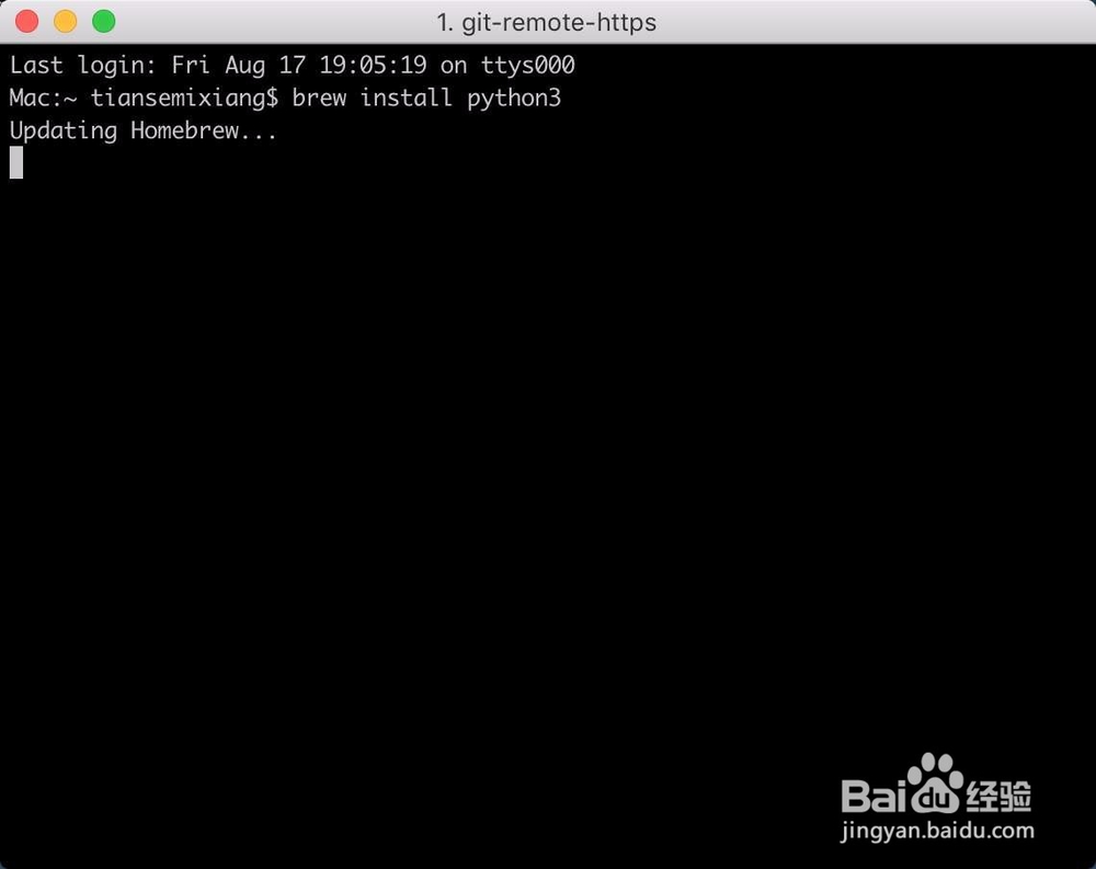 如何在Mac上安装python3