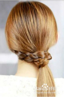 别致韩国低辫子编发