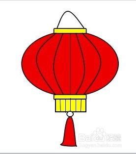 画灯笼的简笔画