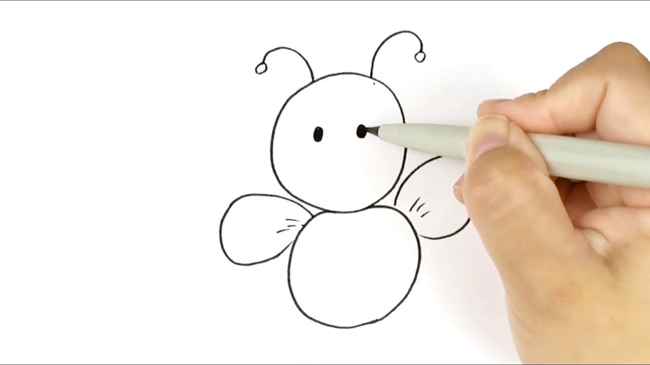 怎样画小蜜蜂