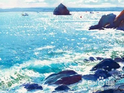 大海的颜色怎么形容？