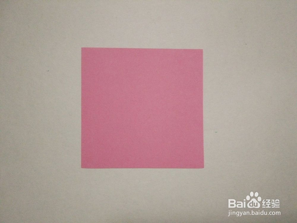 粉嫩的十二瓣立体纸花的折纸方法