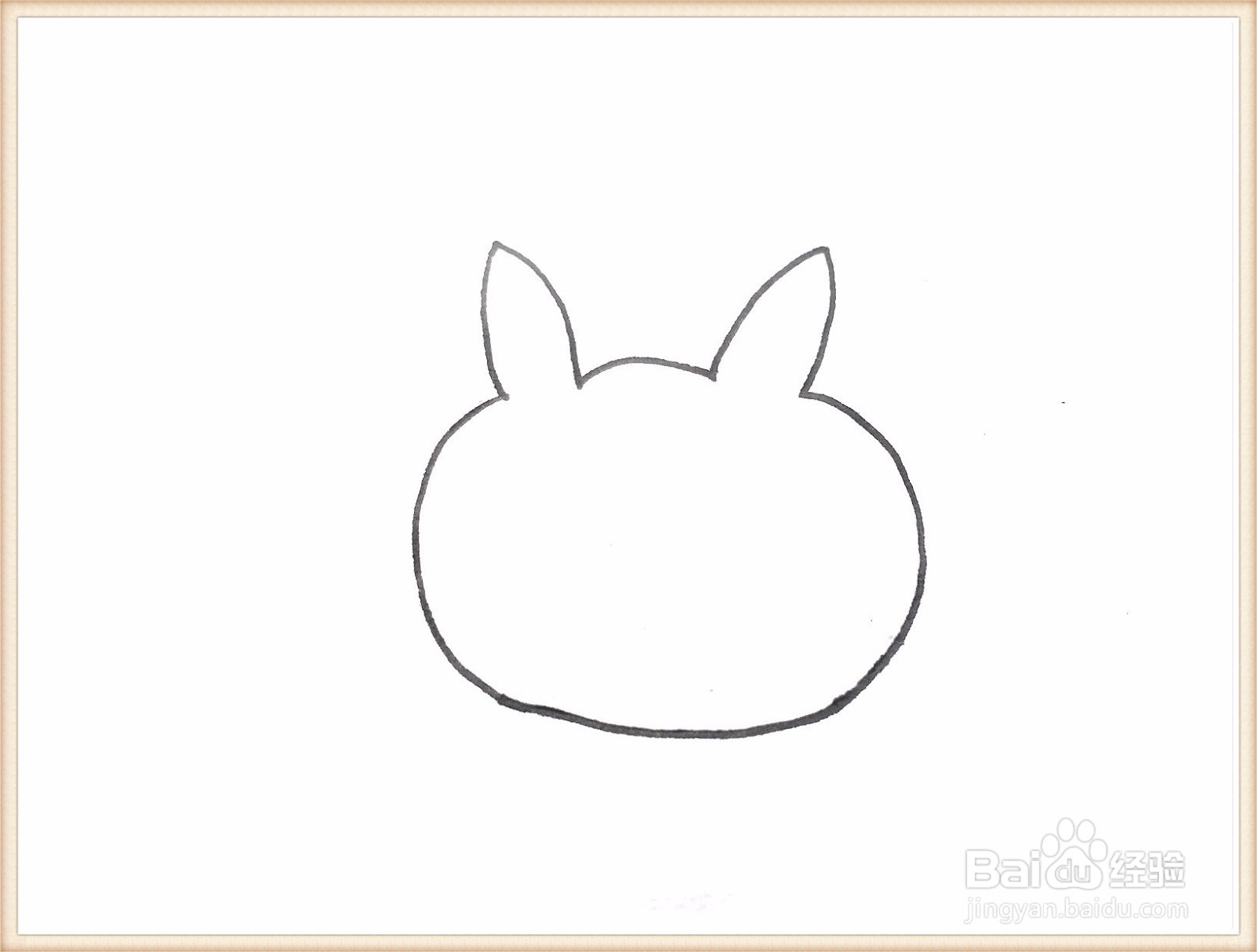 一笔一笔教你画海棠兔简笔画