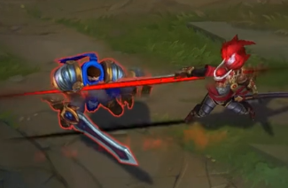 猩红之月亚索皮肤特效