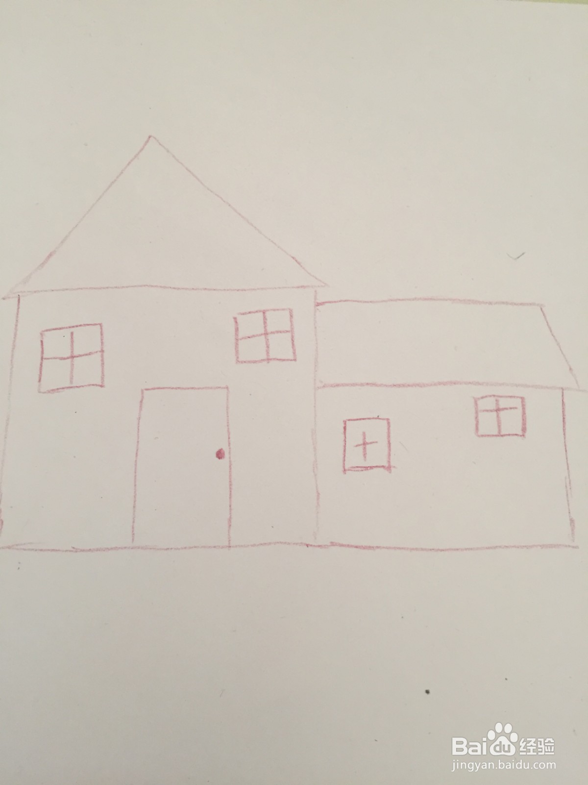 老房子的简笔画如何画?