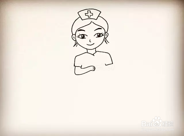 简笔画怎么画护士