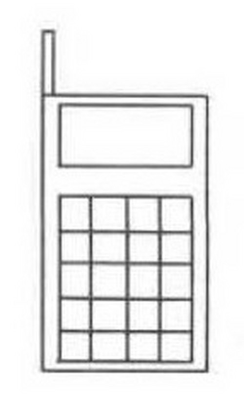 如何快速画出一个手机